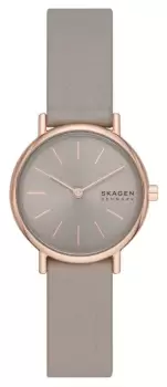 Skagen SKW3060 Signatur Lille Taupe Leather Strap and Dial Watch