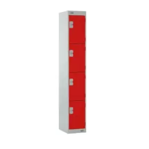 TC Group 4 Door Locker 300 x 300 x 1800 Red Door