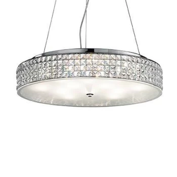 Roma 12 Light Large Ceiling Pendant Chrome, G9