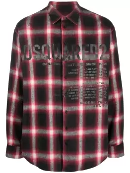 DSQUARED2 Drop Shoulder Flannel Shirt