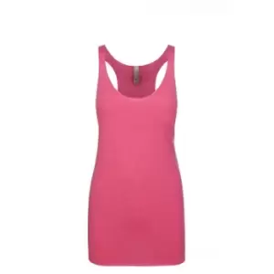 Next Level Womens/Ladies Tri-Blend Racer Back Tank Top (M) (Vintage Pink)