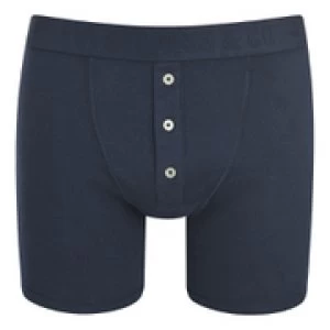 Levis Mens Long Button Boxers - Navy - L