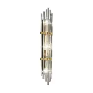 Ontario Lifestyle Wall Light Polished Gold, 3x E14