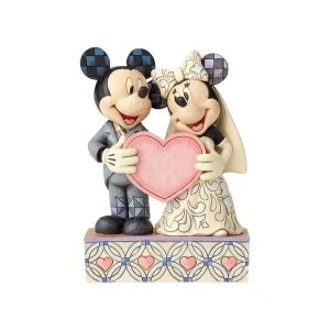 Two Souls One Heart (Mickey Mouse and Minnie Mouse) Disney Traditions Figurine