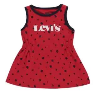 Levis Babies Floral Tank Dress Red