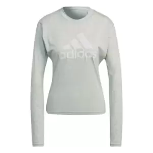 adidas Future Icons Winners 3 Long-Sleeve Top Womens - Linen Green Mel