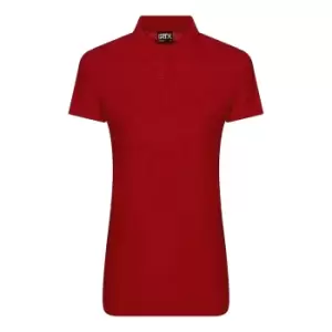 PRO RTX Womens/Ladies Pro Polyester Polo Shirt (2XL) (Red)