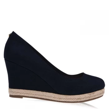 Dune London Anabel Wedges Ladies - Navy