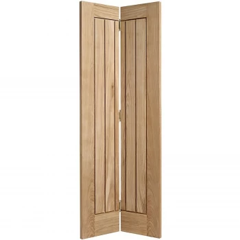 Mexicano Internal Bi-fold Prefinished Oak Door - 686 x 1981mm