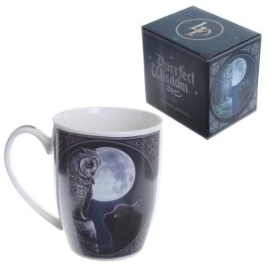 Owl and Black Cat New Bone China Mug