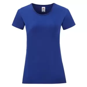 Fruit Of The Loom Womens/Ladies Iconic T-Shirt (XL) (Cobalt Blue)