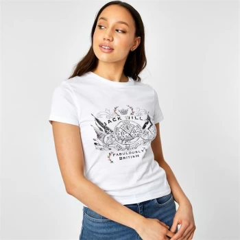 Jack Wills Emlyn Graphic T-Shirt - White