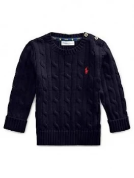 Ralph Lauren Baby Boys Classic Knitted Jumper - Navy