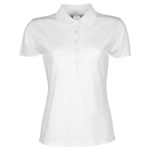 Tee Jays Womens/Ladies Luxury Stretch Short Sleeve Polo Shirt (XL) (White)