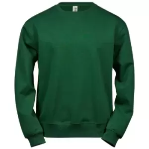 Tee Jays Mens Power Organic Sweatshirt (4XL) (Forest Green)