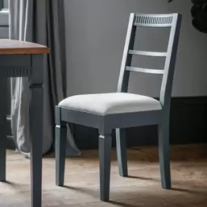 Gallery Interiors Set of 2 Bronte of Dining Chairs in Storm Blue