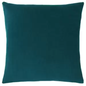 Kobe Velvet Cushion Teal, Teal / 50 x 50cm / Polyester Filled