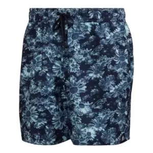 adidas Short Length Graphic Swim Shorts (Gender Neutral) - Legend Ink / Bliss Blue