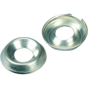 Wickes Nickel Screw Cup Washers - No. 6 Pack of 20