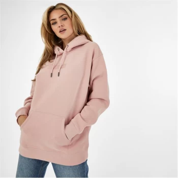 Jack Wills Overhead Longline Hoodie - Pink