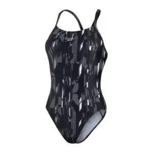 Speedo Open Back Swimsuit Womens - Black