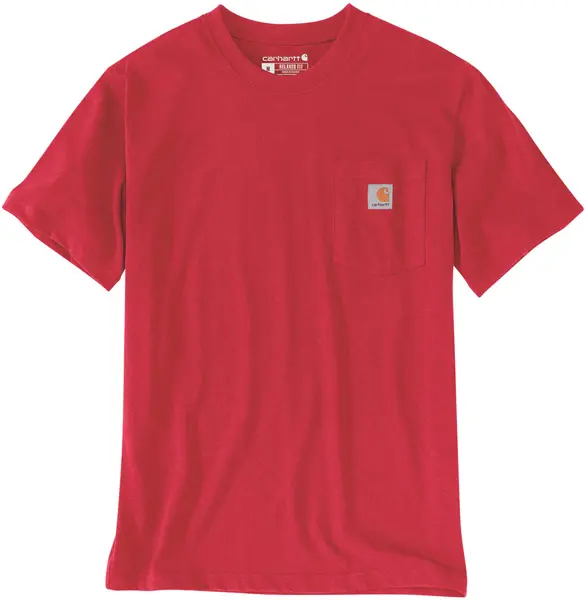 Carhartt Relaxed Fit Heavyweight K87 Pocket T-Shirt, red, Size S