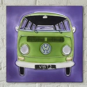 Green Campervan 8 x 8 Tile