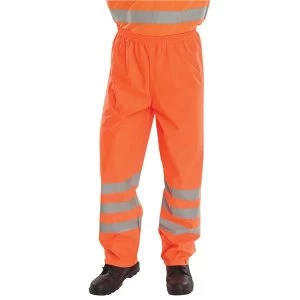 BSeen Over Trousers PU Hi Vis Reflective 4XL Orange Ref PUT471OR4XL Up