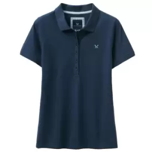 Crew Clothing Womens Ocean Classic Polo Shirt Navy 16