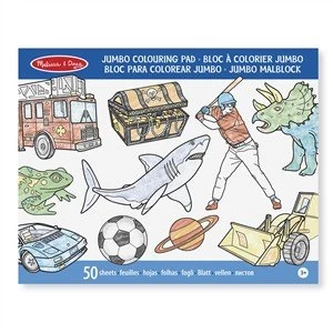 Melissa and Doug Jumbo Coloring Pad Blue