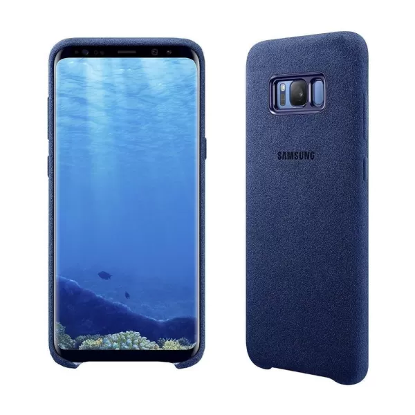 Samsung Galaxy S8 Plus Alcantara Cover Case Blue