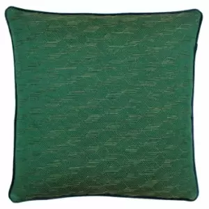 Paoletti Highbury Polyester Filled Cushion Emerald/Gold