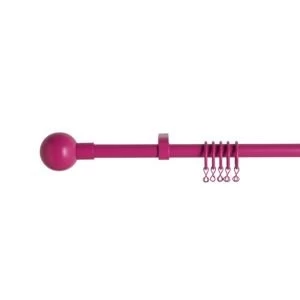 Colours Mikio Fuchsia Extendable Curtain Pole L120 210cm