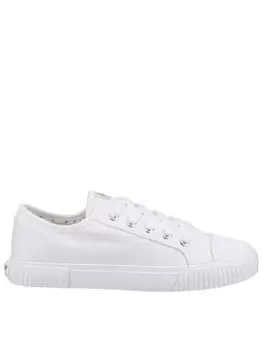 Hush Puppies Hush Puppies Brooke Canvas Plimsolls - White, Size 8, Women