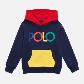 Polo Ralph Lauren Boys' Retro Logo Hoody - Newport Navy Multi - 8 Years