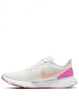 Nike Revolution 5 - White/Pink, Size 6, Women