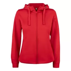 Clique Womens/Ladies Basic Active Full Zip Hoodie (M) (Red)