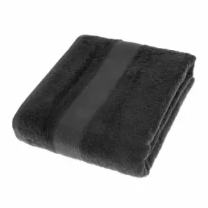 HOMESCAPES Turkish Cotton Black Jumbo Towel - Black