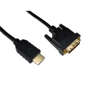 Cables Direct 1m HDMI to DVI-D Single Link Cable