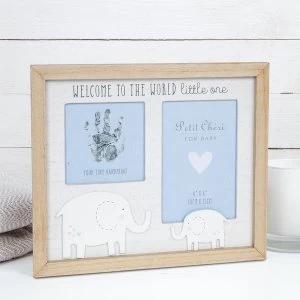 Petit Cheri Hand Print & Photo Frame - Blue