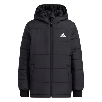 adidas Padded Winter Jacket Kids - Black / Black / White