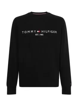 Tommy Hilfiger Logo Printed Sweatshirt In Black - Size Xxl