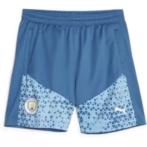 Puma Manchester City Training Shorts 2023 2024 Juniors - Blue