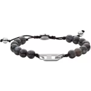 Mens Diesel Multicolor Labradorite Beaded Bracelet