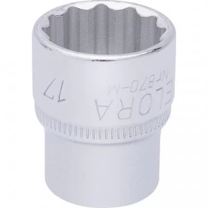 Elora 3/8" Drive Bi Hexagon Socket Metric 3/8" 17mm