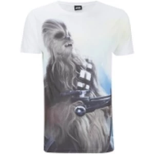 Star Wars Mens Chewbacca T-Shirt - White - S