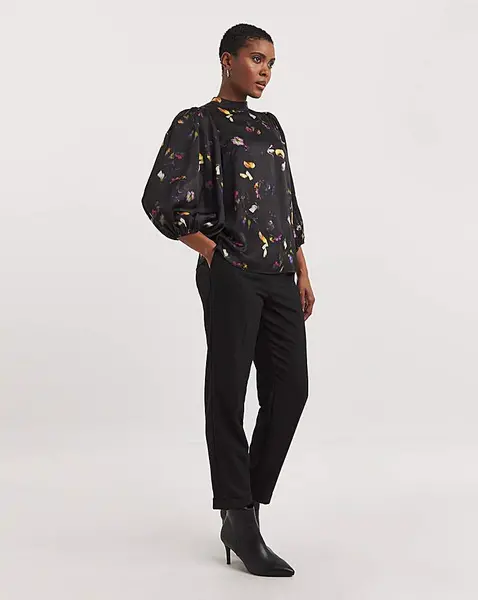 Ted Baker Niycole Frill Blouse Black Female 10 TW36502