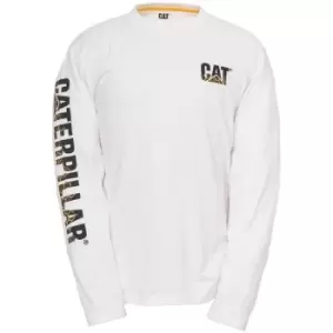 CAT Workwear Mens Custom Banner Shape Retaining Long Sleeved T-Shirt XXL - Chest 50 - 53' (127 - 132cm)