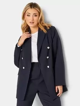 Yours Military Tailored Blazer Navy, Size 28, Women