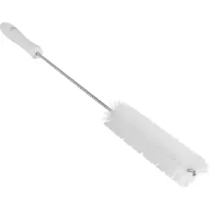 Vikan Pipe brush with handle, hard, Ø 40 mm, pack of 15, white